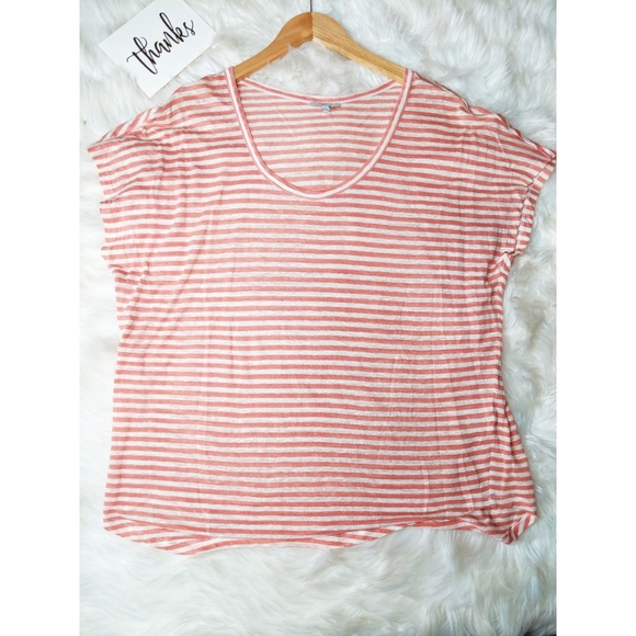 Joie Neyo Striped Linen Tee Short Sleeve - Picture 2 of 5